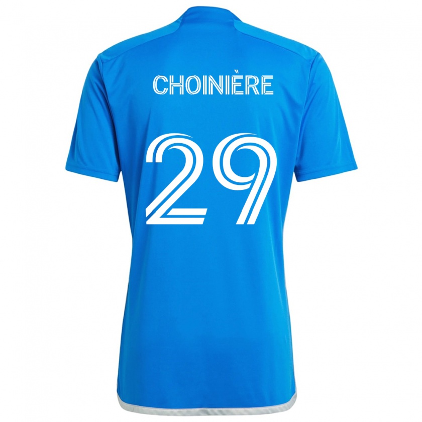 Kandiny Kinder Mathieu Choinière #29 Blau Weiss Heimtrikot Trikot 2024/25 T-Shirt