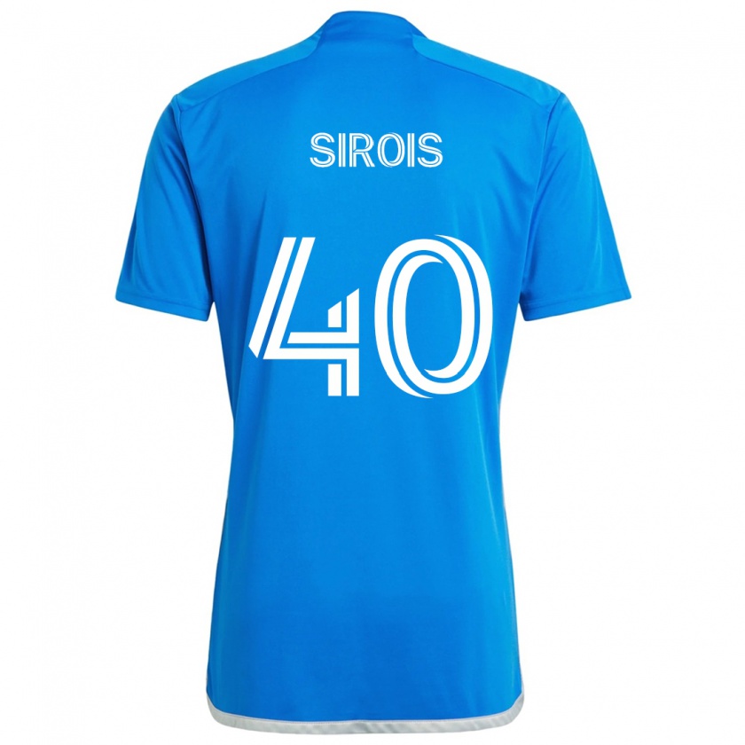 Kandiny Kinder Jonathan Sirois #40 Blau Weiss Heimtrikot Trikot 2024/25 T-Shirt