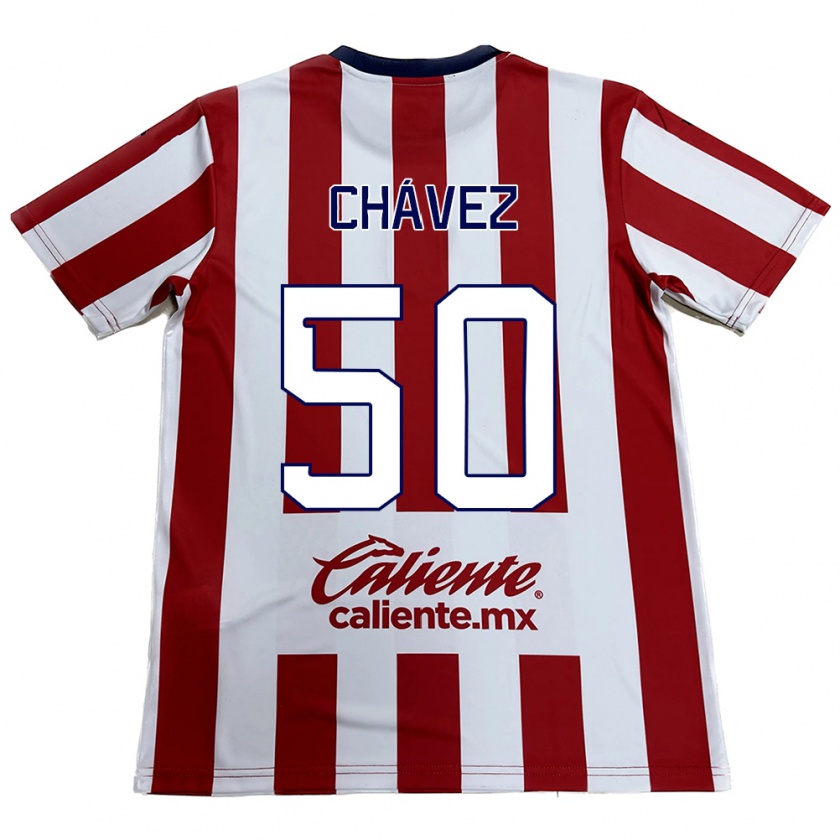 Kandiny Kinder Mateo Chávez #50 Rot-Weiss Heimtrikot Trikot 2024/25 T-Shirt