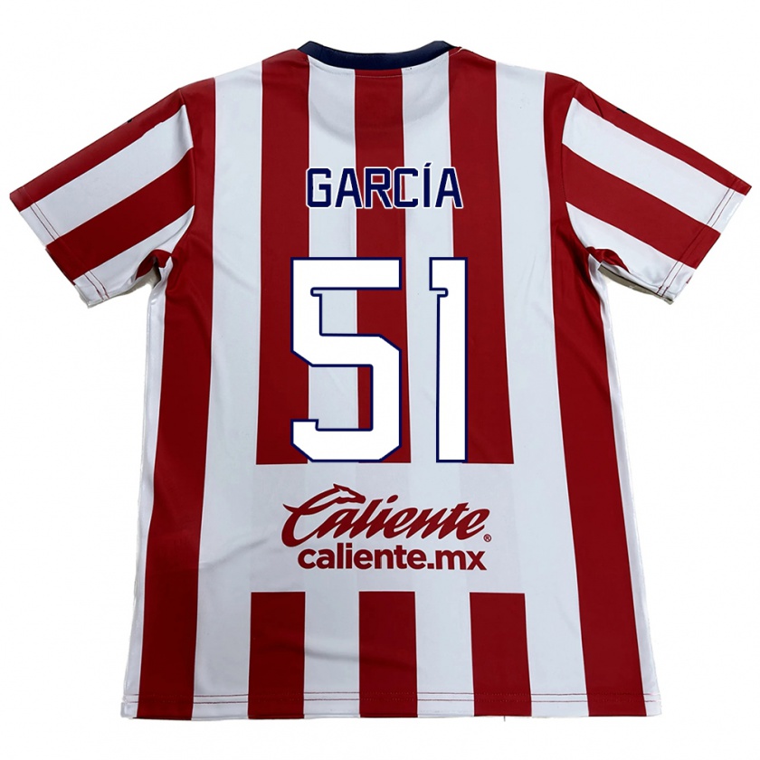 Kandiny Kinder Eduardo García #51 Rot-Weiss Heimtrikot Trikot 2024/25 T-Shirt