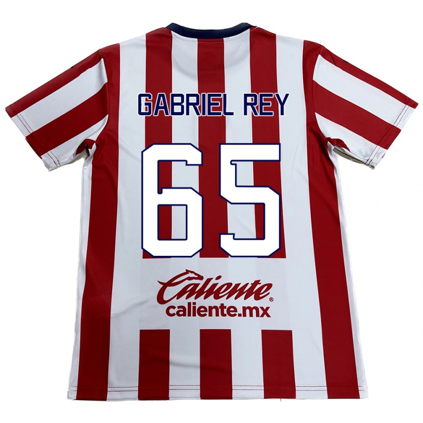 Kandiny Kinder Luis Gabriel Rey #65 Rot-Weiss Heimtrikot Trikot 2024/25 T-Shirt