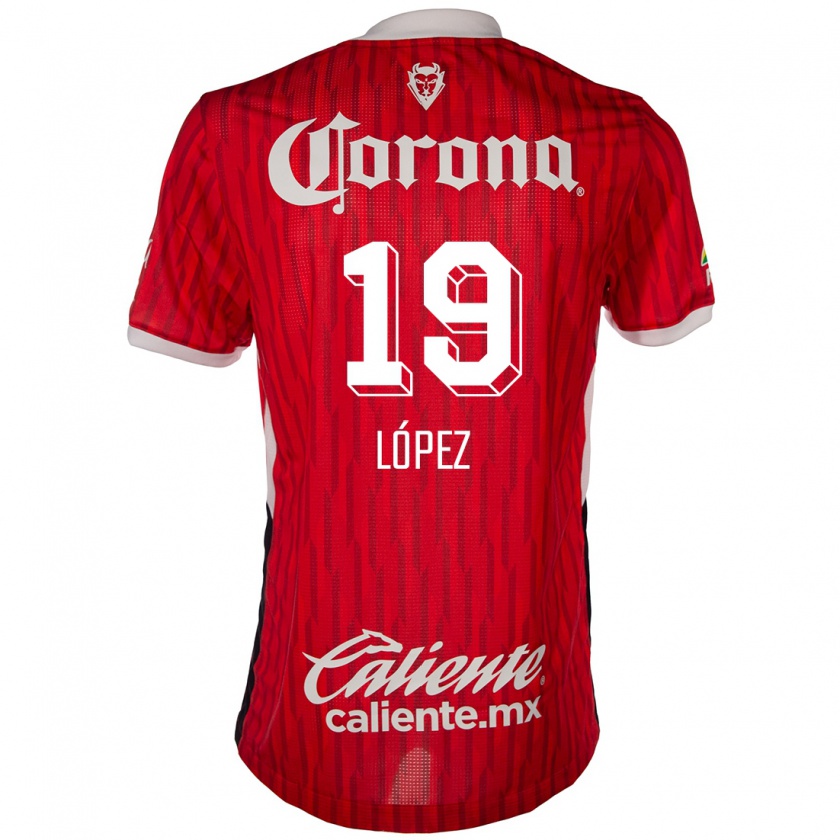 Kandiny Kinder Iván López #19 Rot-Weiss Heimtrikot Trikot 2024/25 T-Shirt