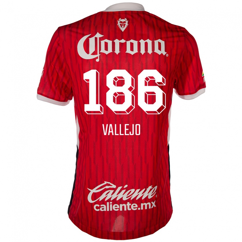 Kandiny Kinder Saúl Vallejo #186 Rot-Weiss Heimtrikot Trikot 2024/25 T-Shirt