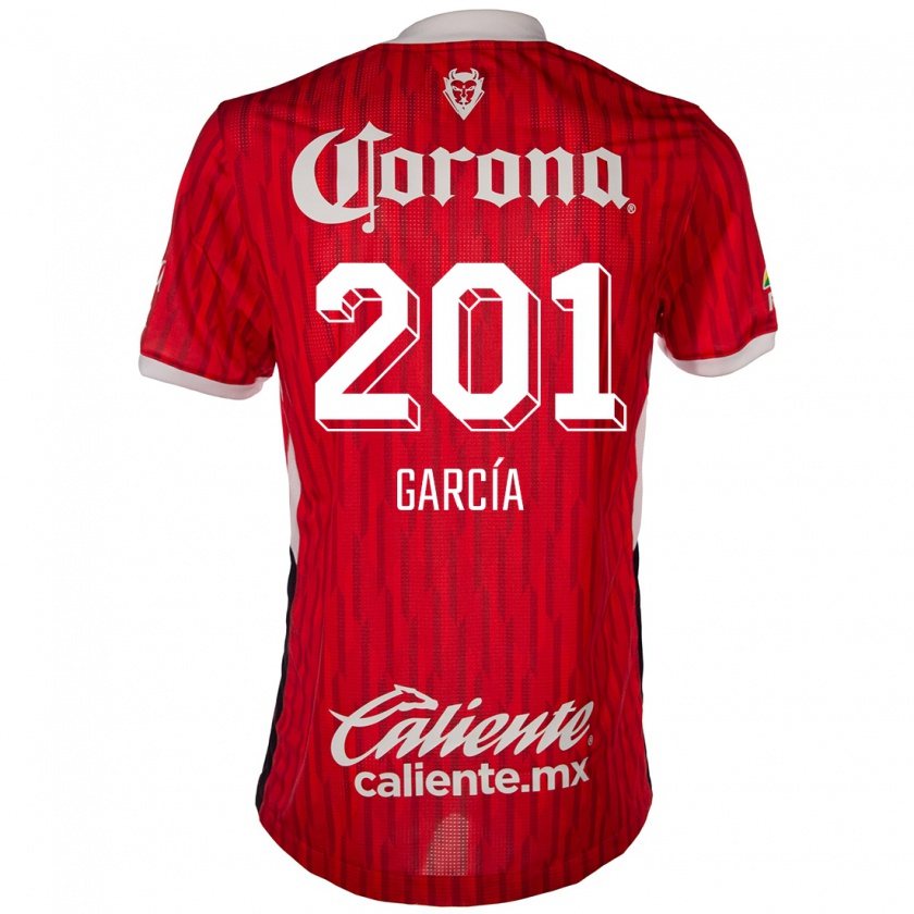 Kandiny Kinder Eros García #201 Rot-Weiss Heimtrikot Trikot 2024/25 T-Shirt