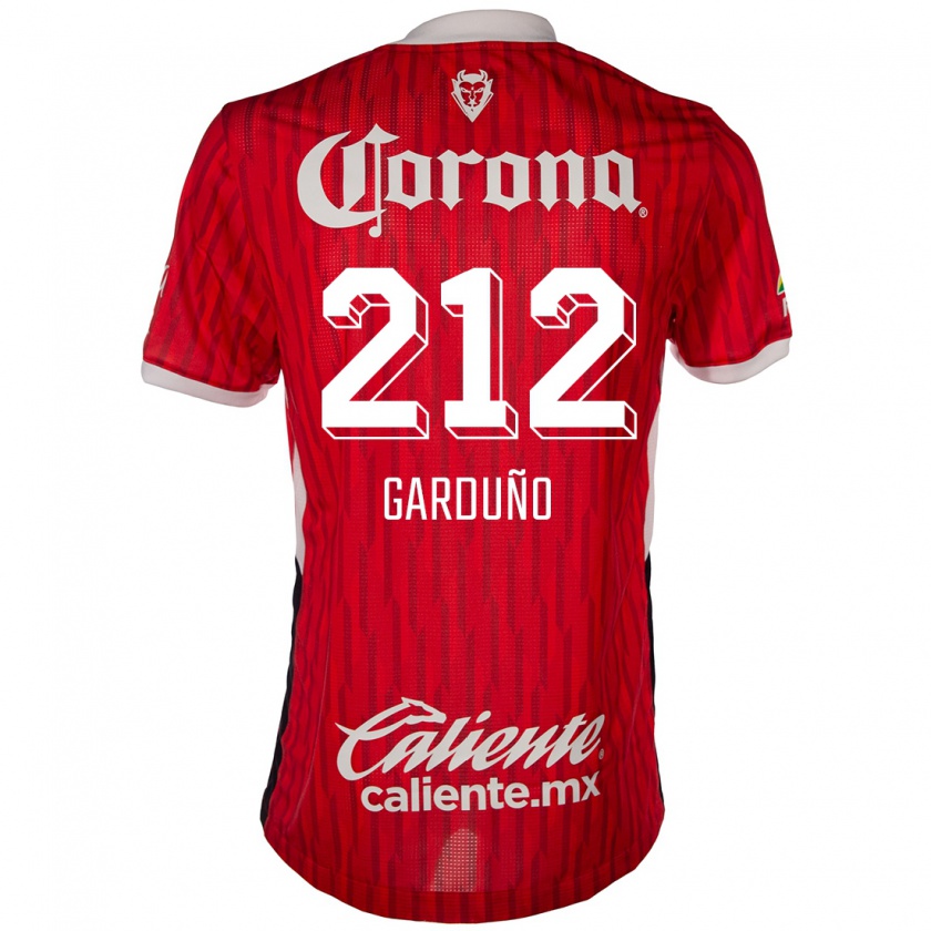 Kandiny Kinder Carlos Garduño #212 Rot-Weiss Heimtrikot Trikot 2024/25 T-Shirt