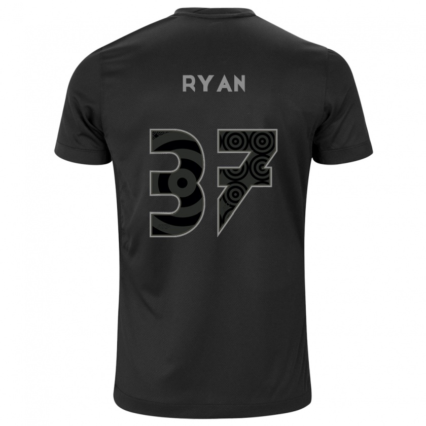 Kandiny Kinder Ryan #37 Schwarz Auswärtstrikot Trikot 2024/25 T-Shirt