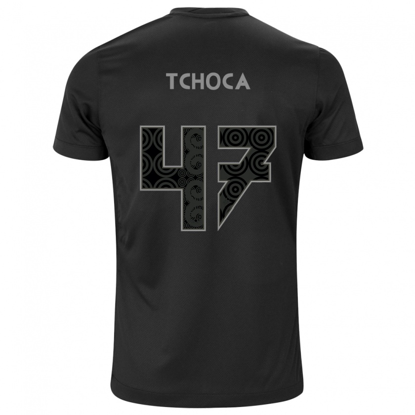 Kandiny Kinder Tchoca #47 Schwarz Auswärtstrikot Trikot 2024/25 T-Shirt