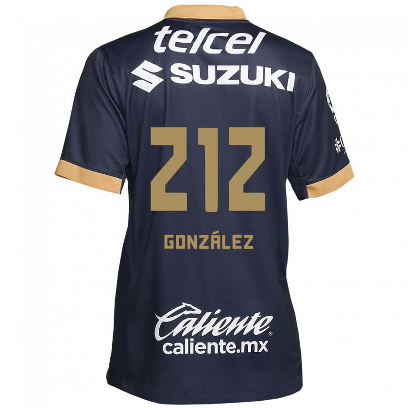 Kandiny Kinder José González #212 Obsidian Gold Weiß Auswärtstrikot Trikot 2024/25 T-Shirt