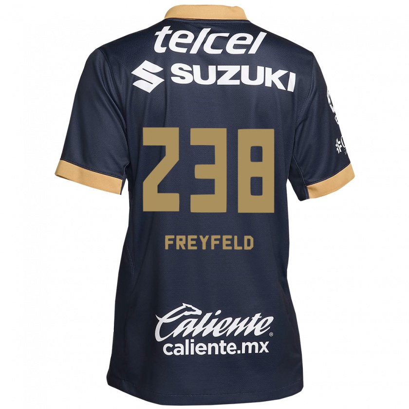 Kandiny Kinder Julián Freyfeld #238 Obsidian Gold Weiß Auswärtstrikot Trikot 2024/25 T-Shirt