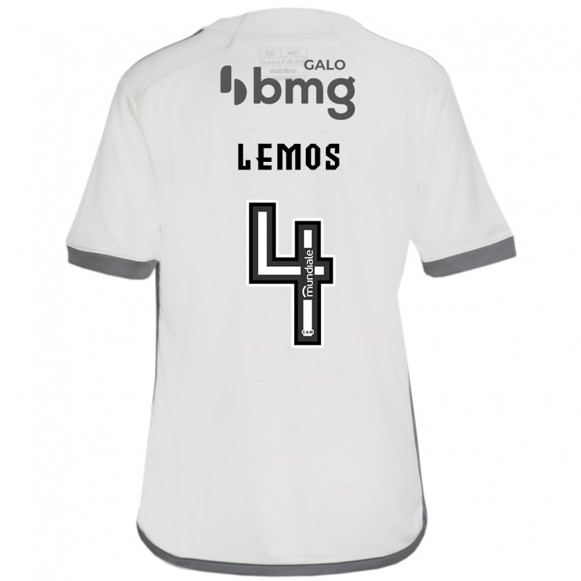 Kandiny Kinder Mauricio Lemos #4 Cremefarben Auswärtstrikot Trikot 2024/25 T-Shirt