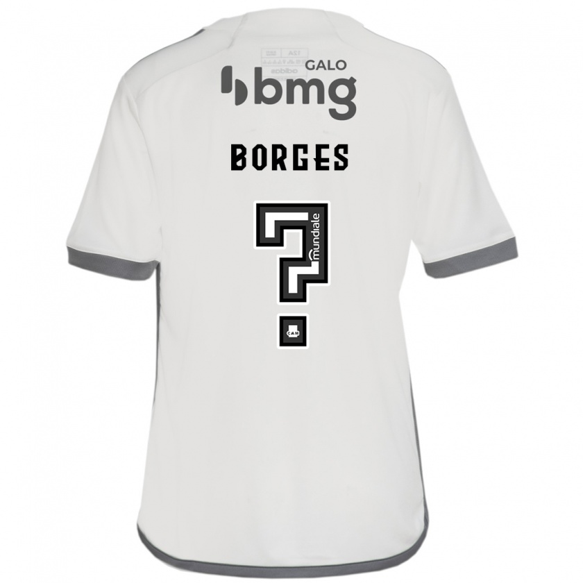 Kandiny Kinder Léo Borges #0 Cremefarben Auswärtstrikot Trikot 2024/25 T-Shirt