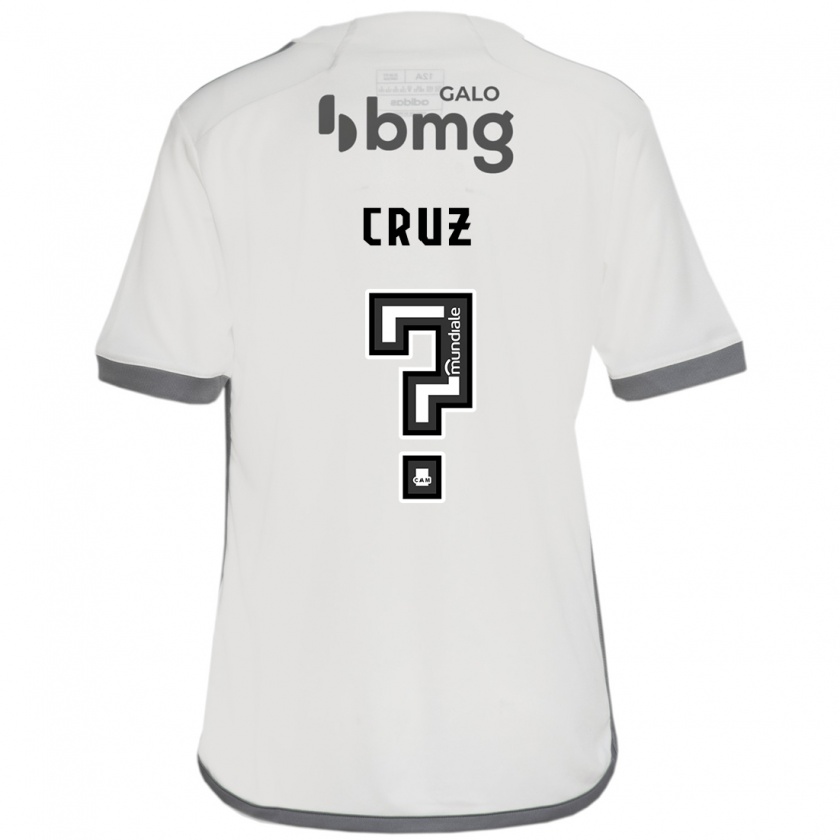 Kandiny Kinder Dudu Cruz #0 Cremefarben Auswärtstrikot Trikot 2024/25 T-Shirt