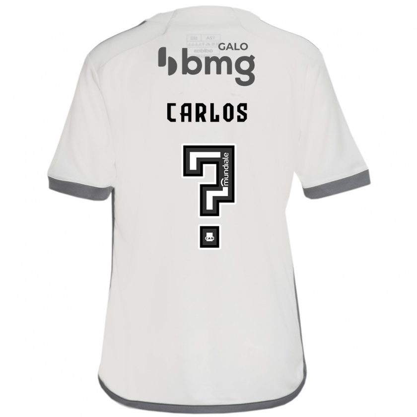 Kandiny Kinder Luiz Carlos #0 Cremefarben Auswärtstrikot Trikot 2024/25 T-Shirt