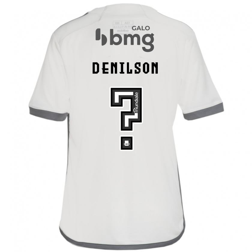 Kandiny Kinder Denilson #0 Cremefarben Auswärtstrikot Trikot 2024/25 T-Shirt