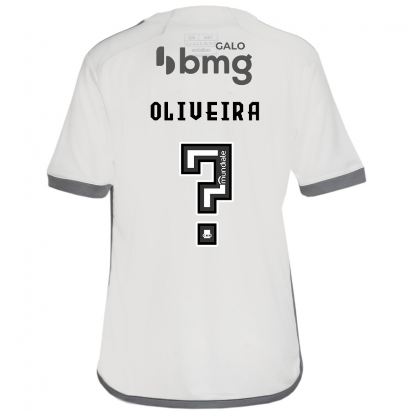 Kandiny Kinder Pedro Oliveira #0 Cremefarben Auswärtstrikot Trikot 2024/25 T-Shirt