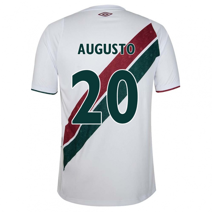 Kandiny Kinder Renato Augusto #20 Weiß Grün Kastanienbraun Auswärtstrikot Trikot 2024/25 T-Shirt