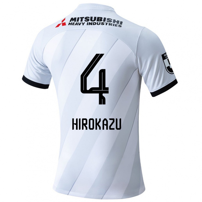 Kandiny Kinder Hirokazu Ishihara #4 Weiß Grau Auswärtstrikot Trikot 2024/25 T-Shirt