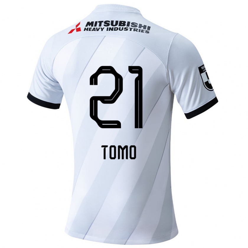 Kandiny Kinder Tomoaki Okubo #21 Weiß Grau Auswärtstrikot Trikot 2024/25 T-Shirt