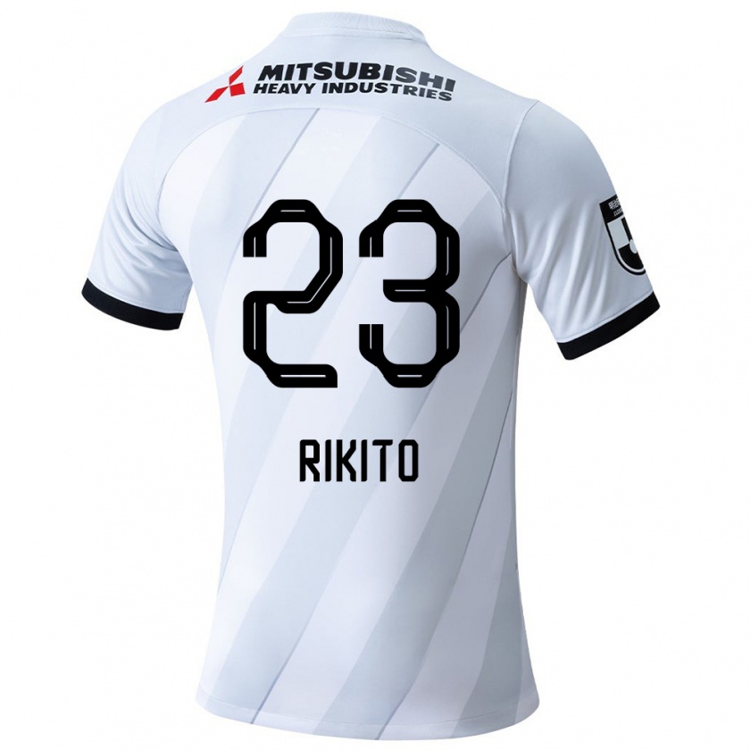 Kandiny Kinder Rikito Inoue #23 Weiß Grau Auswärtstrikot Trikot 2024/25 T-Shirt