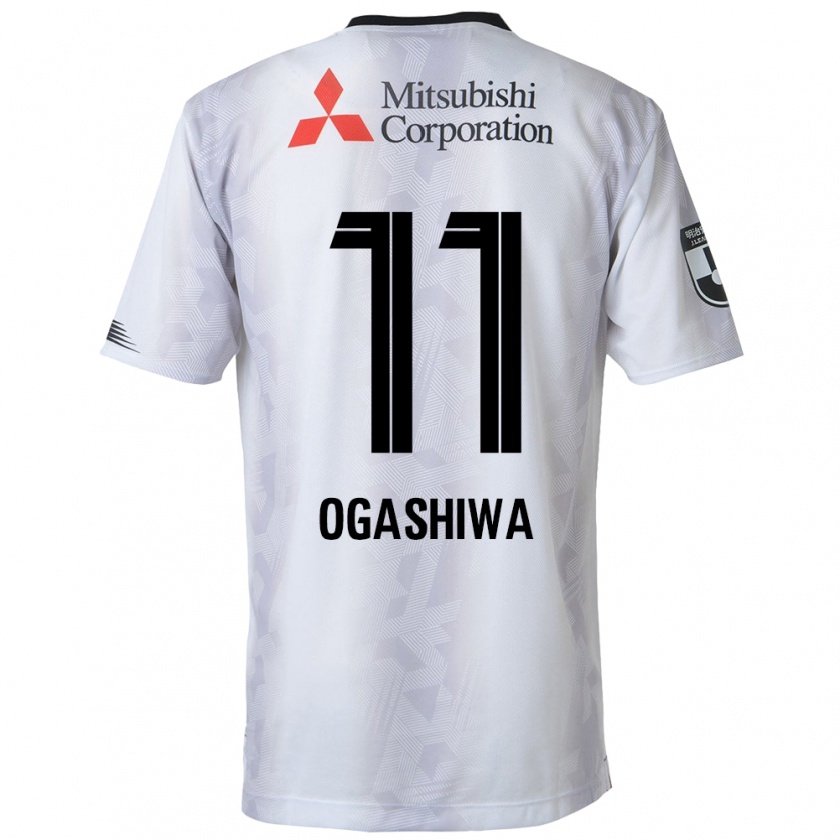 Kandiny Kinder Tsuyoshi Ogashiwa #11 Weiß Schwarz Auswärtstrikot Trikot 2024/25 T-Shirt