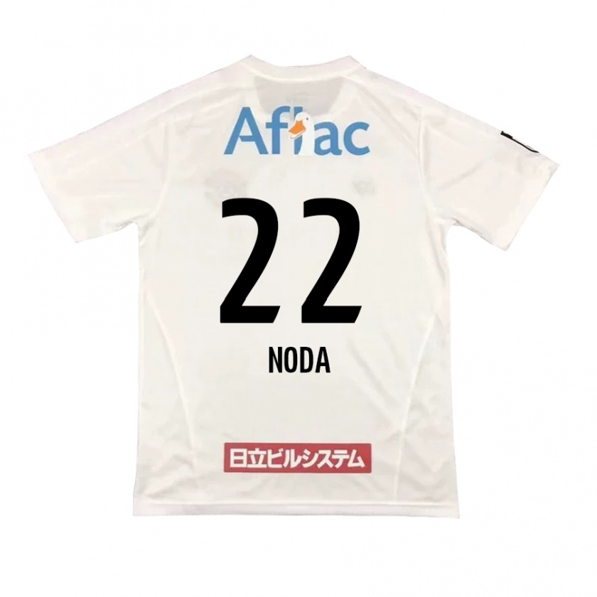 Kandiny Kinder Hiroki Noda #22 Weiß Schwarz Auswärtstrikot Trikot 2024/25 T-Shirt