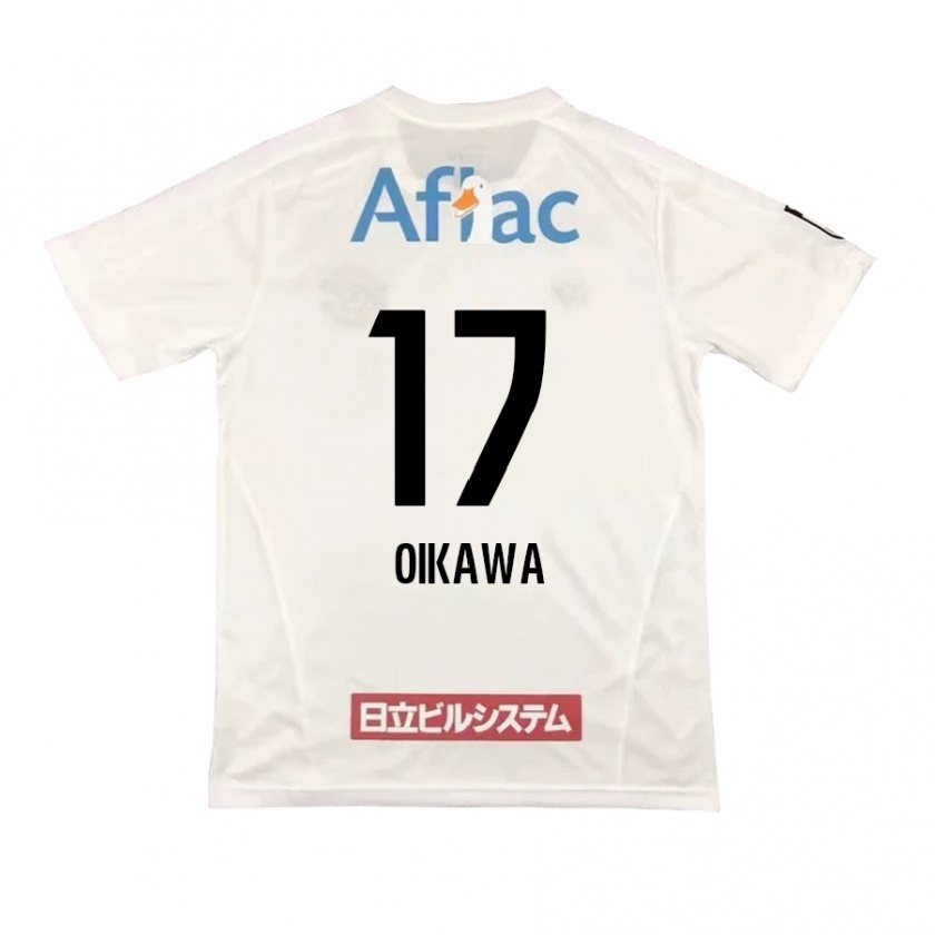 Kandiny Kinder Koki Oikawa #17 Weiß Schwarz Auswärtstrikot Trikot 2024/25 T-Shirt