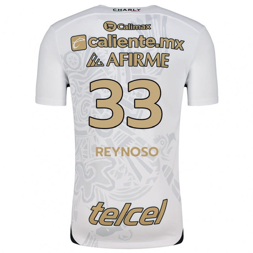 Kandiny Kinder Emanuel Reynoso #33 Weiß Schwarz Auswärtstrikot Trikot 2024/25 T-Shirt