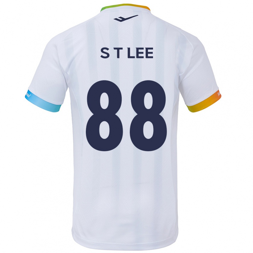 Kandiny Kinder Tae-Seok Lee #88 Weiß Blau Auswärtstrikot Trikot 2024/25 T-Shirt