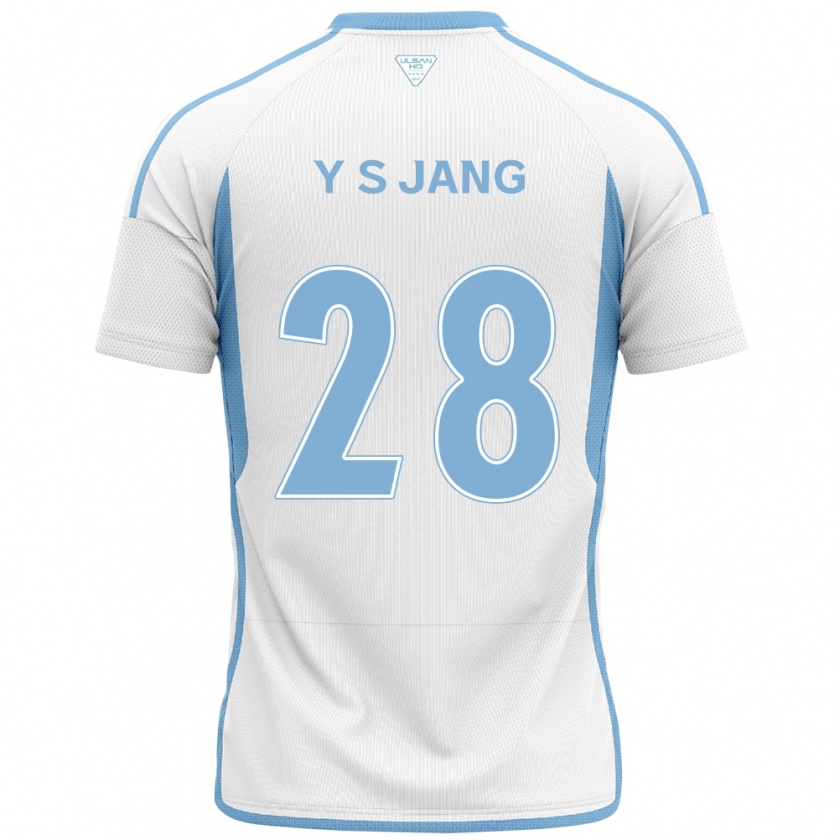 Kandiny Kinder See-Young Jang #28 Weiß Blau Auswärtstrikot Trikot 2024/25 T-Shirt