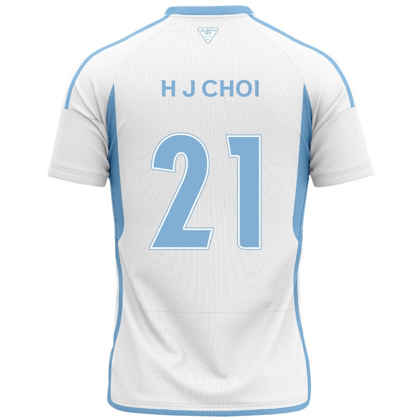 Kandiny Kinder Ju-Ho Choi #21 Weiß Blau Auswärtstrikot Trikot 2024/25 T-Shirt