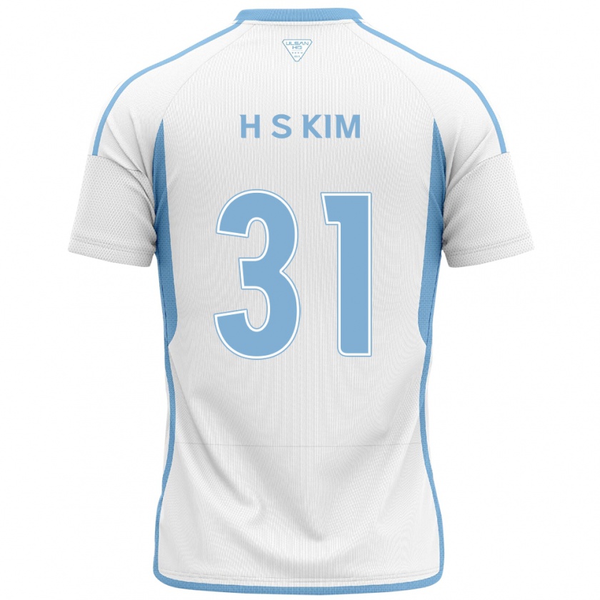 Kandiny Kinder Se-Hyoung Kim #31 Weiß Blau Auswärtstrikot Trikot 2024/25 T-Shirt