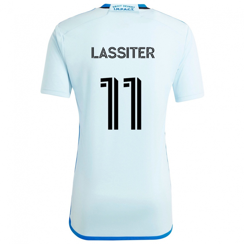 Kandiny Kinder Ariel Lassiter #11 Eisblau Auswärtstrikot Trikot 2024/25 T-Shirt