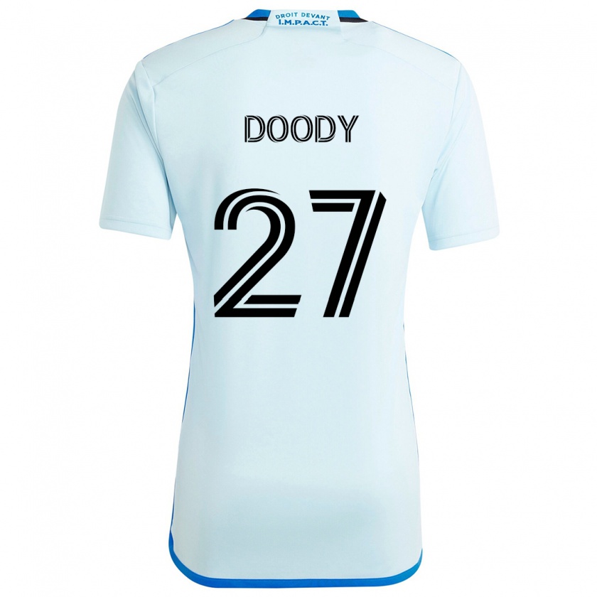 Kandiny Kinder Grayson Doody #27 Eisblau Auswärtstrikot Trikot 2024/25 T-Shirt