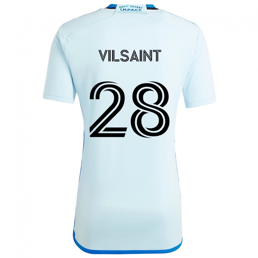 Kandiny Kinder Jules-Anthony Vilsaint #28 Eisblau Auswärtstrikot Trikot 2024/25 T-Shirt