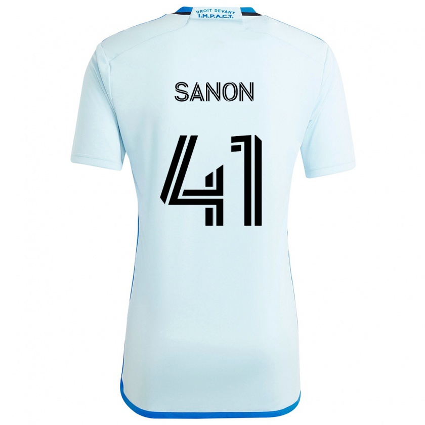 Kandiny Kinder Jérémy Sanon #41 Eisblau Auswärtstrikot Trikot 2024/25 T-Shirt