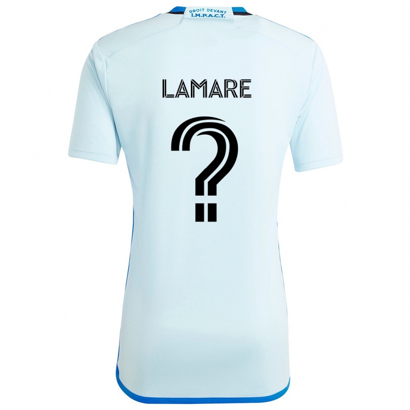 Kandiny Kinder Samuel Lamare #0 Eisblau Auswärtstrikot Trikot 2024/25 T-Shirt