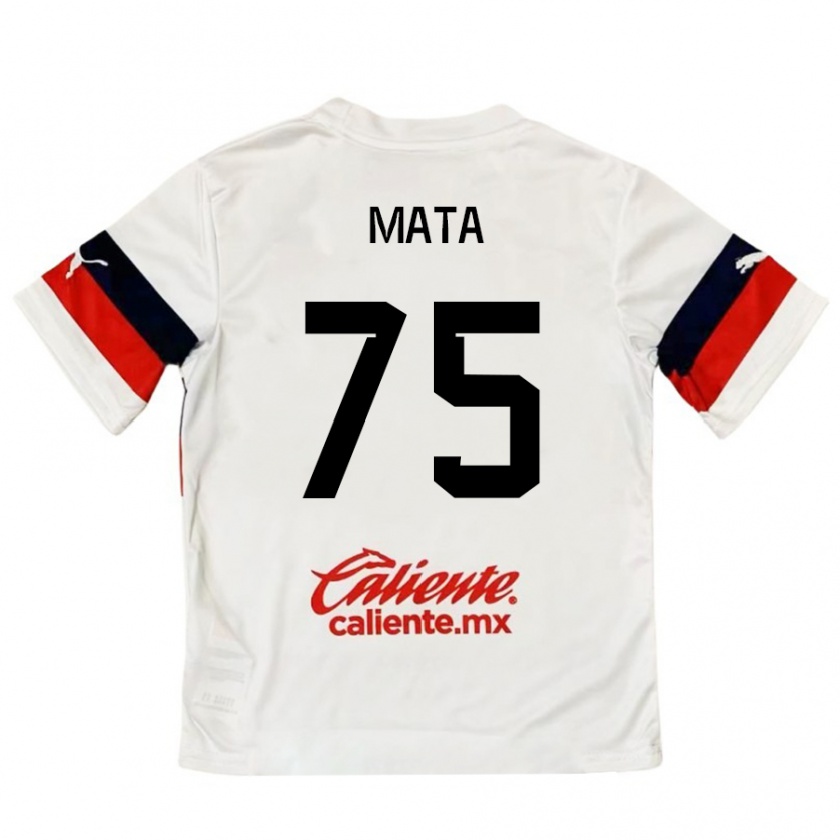 Kandiny Kinder Hugo Mata #75 Weiß Rot Auswärtstrikot Trikot 2024/25 T-Shirt