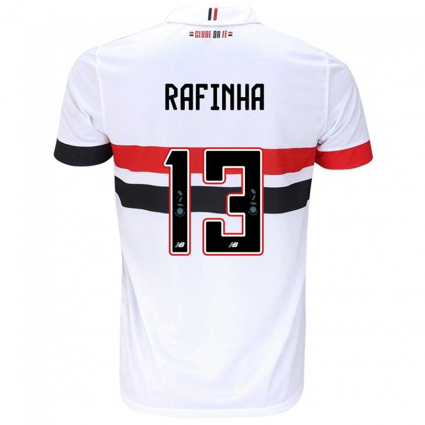 Kandiny Herren Rafinha #13 Weiß Rot Schwarz Heimtrikot Trikot 2024/25 T-Shirt