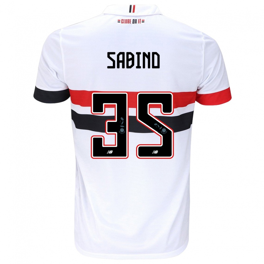 Kandiny Herren Sabino #35 Weiß Rot Schwarz Heimtrikot Trikot 2024/25 T-Shirt