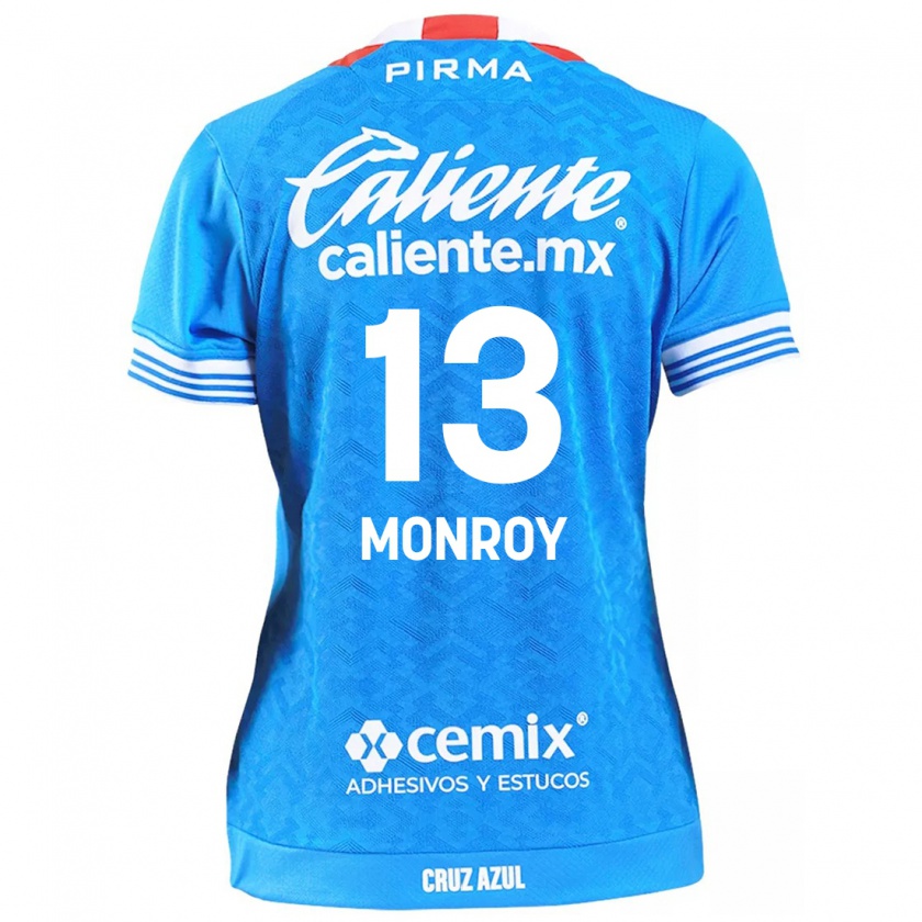 Kandiny Herren Daniela Monroy #13 Himmelblau Heimtrikot Trikot 2024/25 T-Shirt