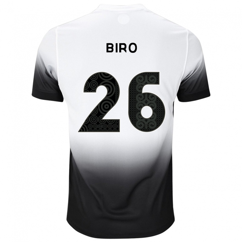 Kandiny Herren Biro #26 Weiß Schwarz Heimtrikot Trikot 2024/25 T-Shirt