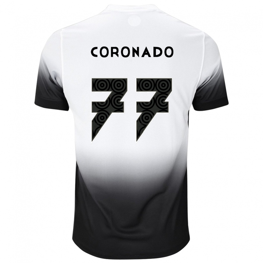 Kandiny Herren Igor Coronado #77 Weiß Schwarz Heimtrikot Trikot 2024/25 T-Shirt