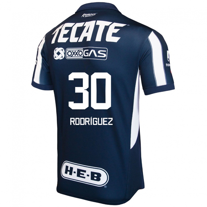 Kandiny Herren Jorge Rodríguez #30 Blau Rot Weiß Heimtrikot Trikot 2024/25 T-Shirt