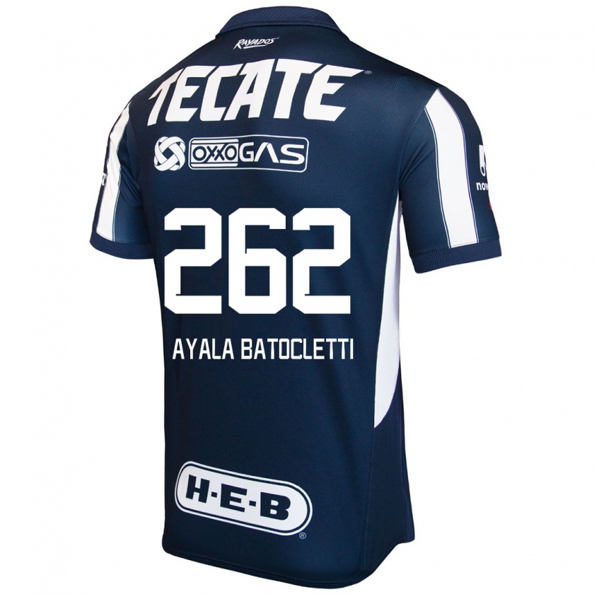 Kandiny Herren Nahuel Ayala Batocletti #262 Blau Rot Weiß Heimtrikot Trikot 2024/25 T-Shirt