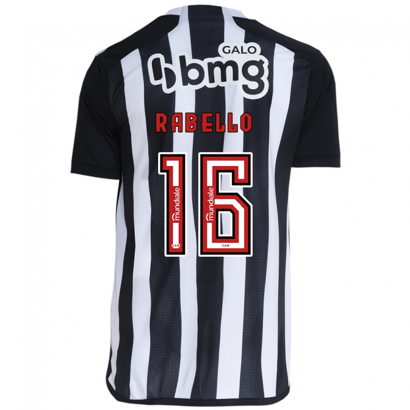 Kandiny Herren Igor Rabello #16 Weiß Schwarz Heimtrikot Trikot 2024/25 T-Shirt