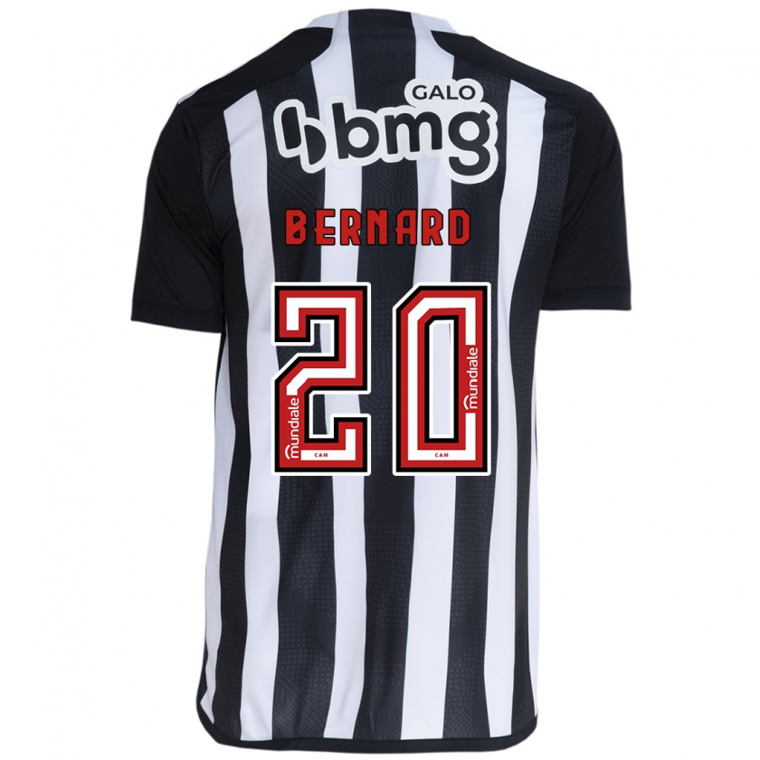 Kandiny Herren Bernard #20 Weiß Schwarz Heimtrikot Trikot 2024/25 T-Shirt