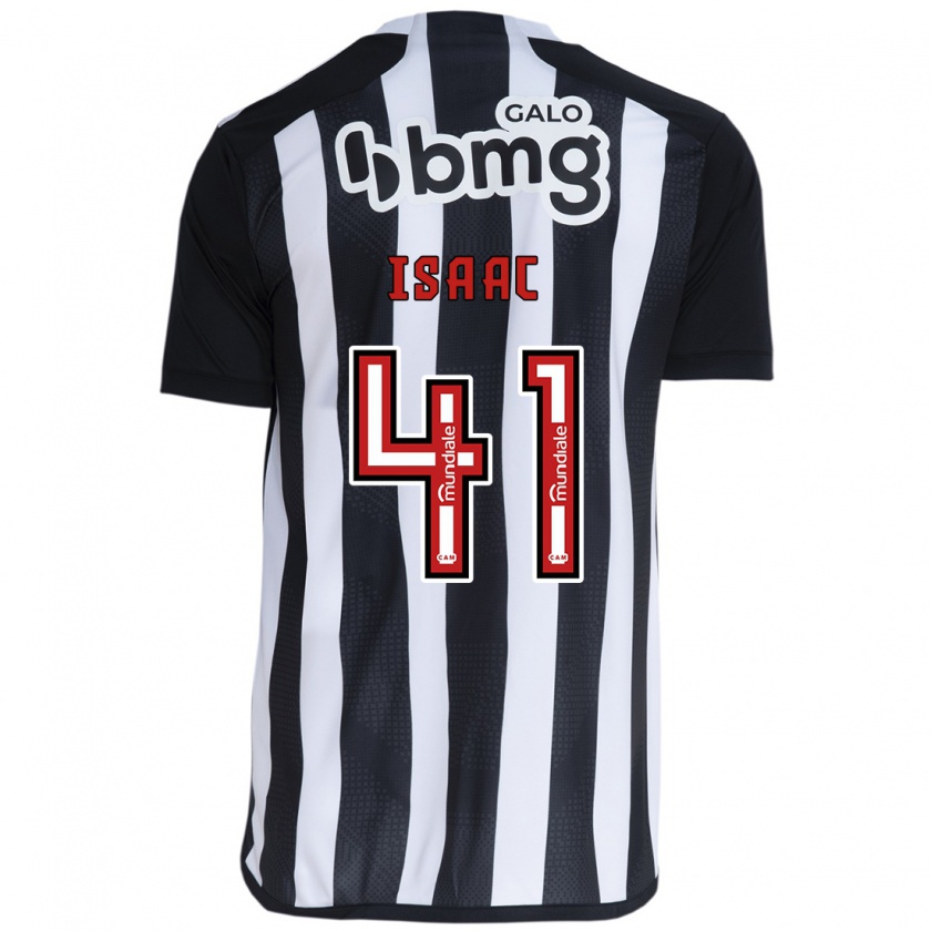 Kandiny Herren Isaac #41 Weiß Schwarz Heimtrikot Trikot 2024/25 T-Shirt