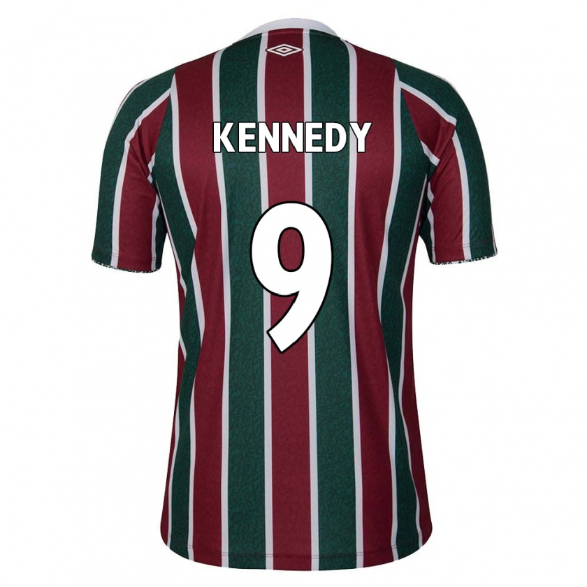 Kandiny Herren John Kennedy #9 Grün Kastanienbraun Weiß Heimtrikot Trikot 2024/25 T-Shirt