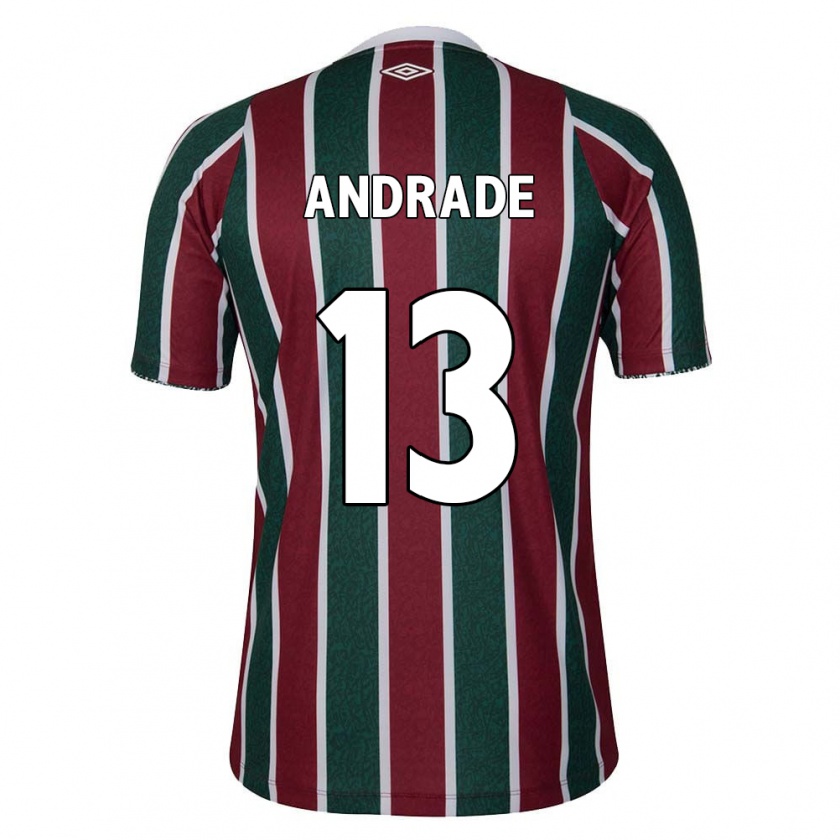 Kandiny Herren Felipe Andrade #13 Grün Kastanienbraun Weiß Heimtrikot Trikot 2024/25 T-Shirt