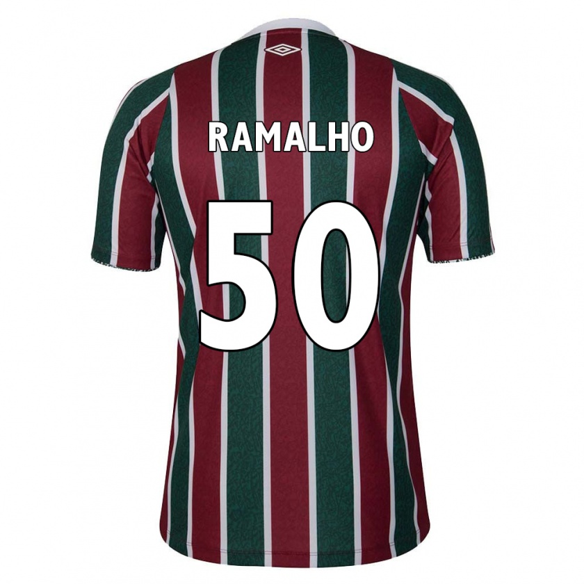 Kandiny Herren Gustavo Ramalho #50 Grün Kastanienbraun Weiß Heimtrikot Trikot 2024/25 T-Shirt